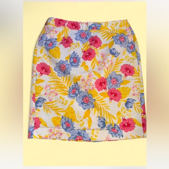 Old Navy Dresses & Skirts - Old Navy Pink and Blue Knee-Length Pencil Skirt